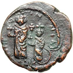 Byzantine Empire. Heraclius and Heraclius Constantine, 613-632. follis or 40 nummi (14.43g), Seleuci