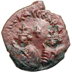 Byzantine Empire. Heraclius and Heraclius Constantine, 613-632. follis or 40 nummi (8.66g), Isaura, 