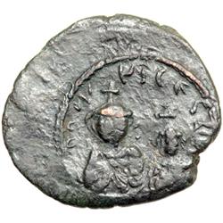 Byzantine Empire. Heraclius and Heraclius Constantine, 613-632. half follis or 20 nummi (5.41g), Sel