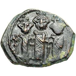 Byzantine Empire. Heraclius, Heraclius Constantine, and Martina. follis or 40 nummi (4.92g), Cyprus,