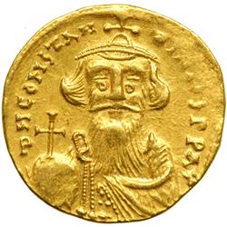 Two Gold Solidi of different types minted under Constans II, 641-668