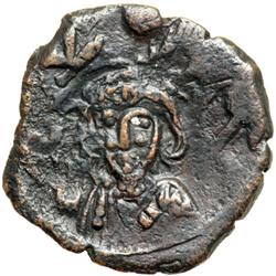 Byzantine Empire. Justinian II, first reign, 685-695. half follis or 20 nummi (4.51g), Constantinopl