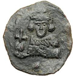 Byzantine Empire. Justinian II, first reign, 685-695. half follis or 20 nummi (1.94g), Syracuse
