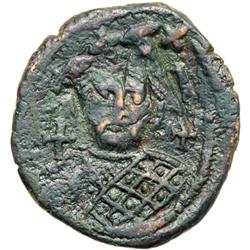 Byzantine Empire. Leontius, 695-698. follis or 40 nummi (8.32g), Constantinople, 1st officina