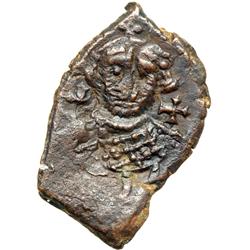 Byzantine Empire. Leontius, 695-698. half follis or 20 nummi (3.49g), Constantinople, 3rd officina, 