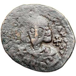 Byzantine Empire. Anastasius II, 713-715. follis or 40 nummi (3.5g), Constantinople, 2nd officina, 7