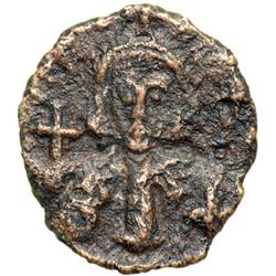 Byzantine Empire. Anastasius II, 713-715. half follis or 20 nummi (1.21g), Constantinople 3rd offici