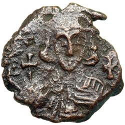 Byzantine Empire. Anastasius II, 713-715. half follis or 20 nummi (1.66g), Constantinople, uncertain