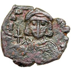 Byzantine Empire. Leo III and Constantine V, 720-741. half follis or 20 nummi (4.65g), Constantinopl