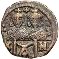 Byzantine Empire. Leo IV and Constantine VI, 776-780. follis or 40 nummi (5.57g), Constantinople, c.