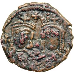 Byzantine Empire. Constantine VI and Irene, 780-797. follis or 40 nummi (3.16g), Constantinople, c. 