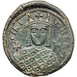 Byzantine Empire. Irene alone, 797-802. follis or 40 nummi (5.46g), Constantinople