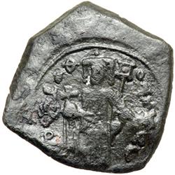 The Empire of Thessalonica. Theodore Comnenus-Ducas, 1224-1230. bronze half tetarteron (1.73g), Thes