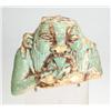 Image 1 : Egyptian green glaze statuette of Bes fragment. Third Intermediate Period, circa 1069-656 B.C.