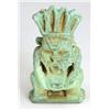 Image 2 : Egyptian double-faced pale green faience amulet of Bes. Late Period, after 700 B.C.