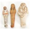 Image 1 : A trio of Egyptian Ushabti figures