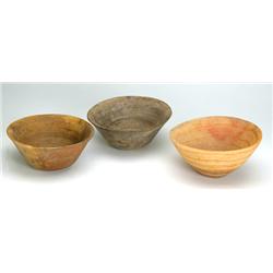 Three Bactrian Alabaster Bowls