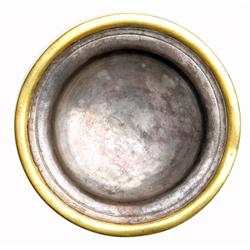 Roman silver dish with golden rims