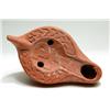 Image 1 : North African Red-Ware Oil Lamp, circa 4th-5th century A.D.