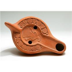 North African Red-Ware Oil Lamp, circa 4th-5th century A.D.