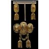Image 1 : Antique Vermeil Filigree Brooch And Earring Set