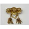 Image 3 : Antique Vermeil Filigree Brooch And Earring Set