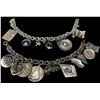 Image 1 : 2 Sterling Silver Charm Bracelets With 20 Charms