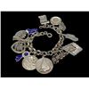 Image 2 : 2 Sterling Silver Charm Bracelets With 20 Charms