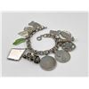 Image 3 : 2 Sterling Silver Charm Bracelets With 20 Charms