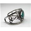 Image 9 : Sterling Silver Cuff With Phenomenal Tear Drop Turquoise