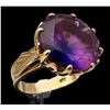 Image 1 : 10K Gold Amethyst Ring