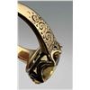 Image 8 : 14K Gold Citrine Ring With Engraved Detail On Band