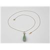 Image 8 : 2 14k Gold Jade Necklaces