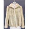 Image 3 : Vintage White Mink Coat and Black Stole