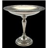 Image 1 : Sterling Silver Footed Compote With Floral Motif