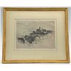 Image 2 : Redmond Stevens Wright, Cityscape, Etching on Paper