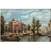 Image 1 : Johann Christoph Frisch, European Harbor, Oil on Canvas