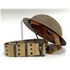 Image 3 : WWI US Military Helmet and Belt