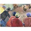 Image 3 : Mexican Expressionist Cockfighting Scene, Oil on Canvas