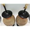Image 8 : Pair of Mid Century Modern Ceramic Textured Table Lamps