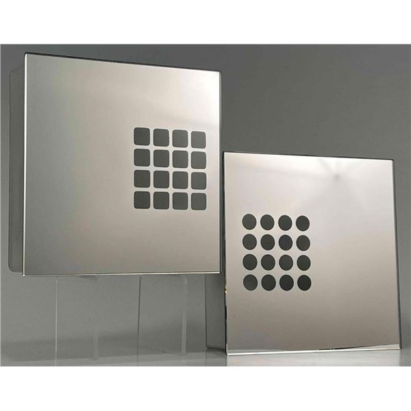 Maurizio Ferrari, Pair of Italian Mirrored Wall Sconces