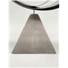 Image 15 : Abstract Modernist Geometric Steel Crescent Sculpture