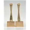Image 2 : Eli Karpel, Mid Century Modern High Polished Bronze Candlesticks