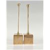 Image 3 : Eli Karpel, Mid Century Modern High Polished Bronze Candlesticks