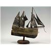 Image 2 : Folk Art Clipper Ship Model
