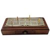 Image 1 : Antique Late 19th Century Walnut Cribbage Board