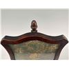 Image 9 : Antique Silk Embroidered Adjustable Walnut Screen With Phoenix Motif