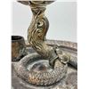 Image 14 : Antique Silverplate Dolphin Candlestick