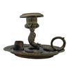 Image 1 : Antique Silverplate Dolphin Candlestick