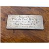 Image 10 : Antique Walnut Burl Wood Snuff Box With Sterling Silver Presentation Plaque